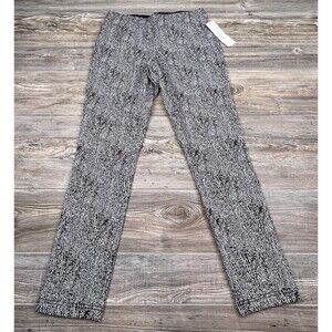 NWT Calvin Klein Trousers 10 Snakeskin Print Pull On‎ Stretch Modern Chic Office